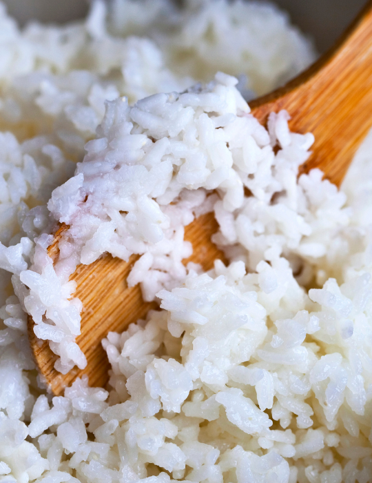 Close-up-of-cooking-rice-in-a-pan