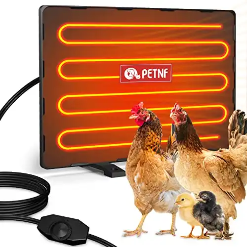PETNF Chicken Coop Heater 140 Watts Radiant Heat Chicken Heater